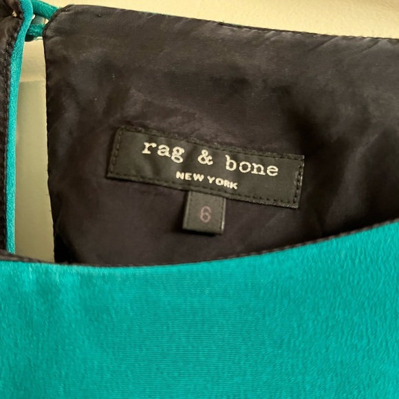 RAG & BONE Romper Womens Size 6 Deep Green 100% Silk - Picture 4 of 5